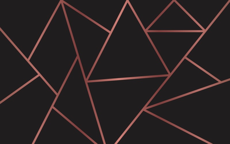 Triangle motif géométrique or noir mosaïque de fond