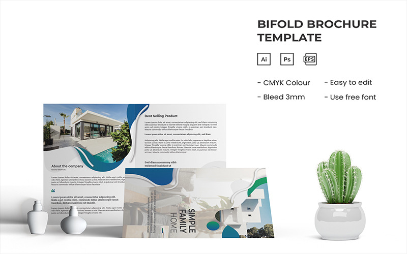 Home - Modello pieghevole per brochure