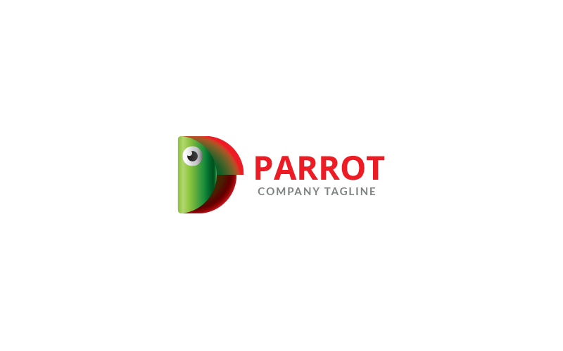 'Modelo de design de logotipo do Parrot Club