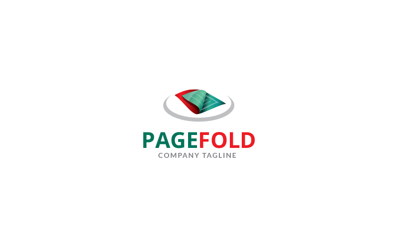 Page Fold Logo Design Template