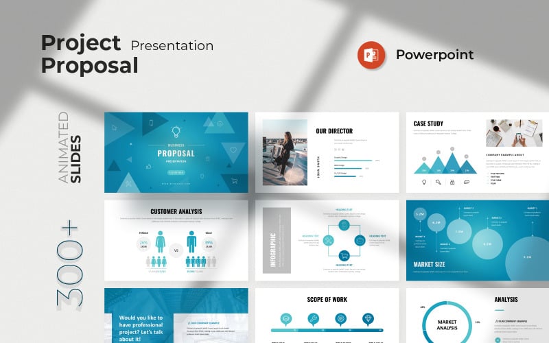 Šablona prezentace projektu PowerPoint