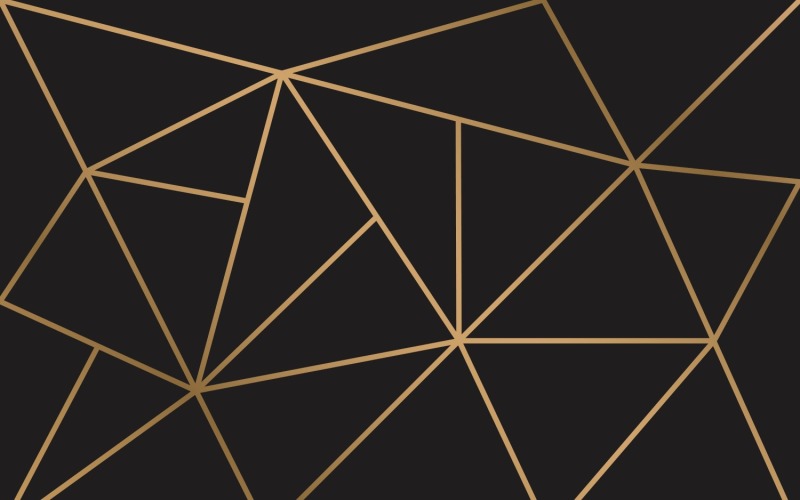 Современный геометрический черный и золотой фон