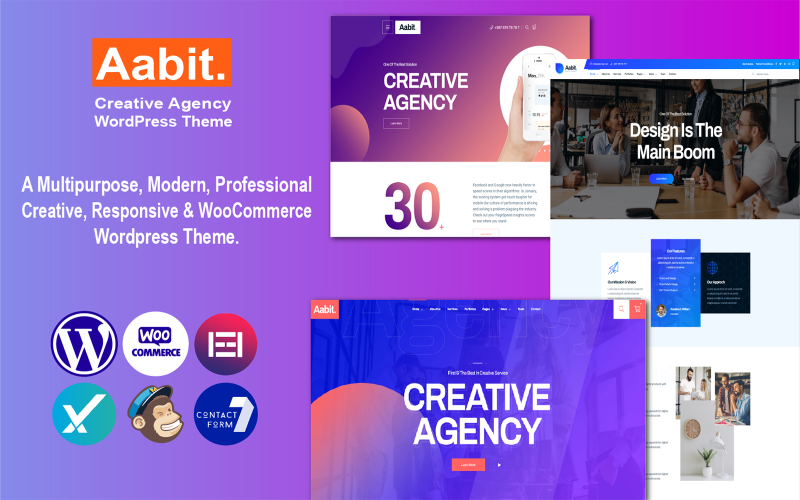 Aabit - Запуск та багатоцільова тема WordPress