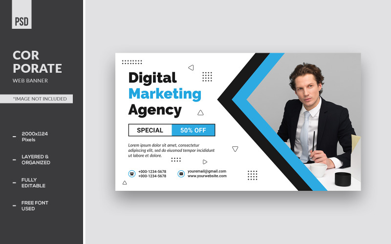 Creative Corporate Agency Web-Banner-Vorlagen