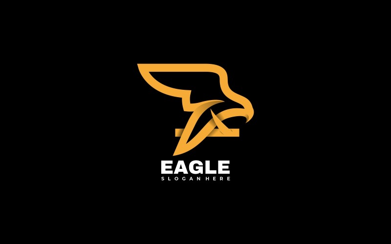 Eagle Line Art Logo Sablon