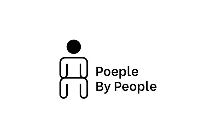 Enkla människor eller man ikon logotyp