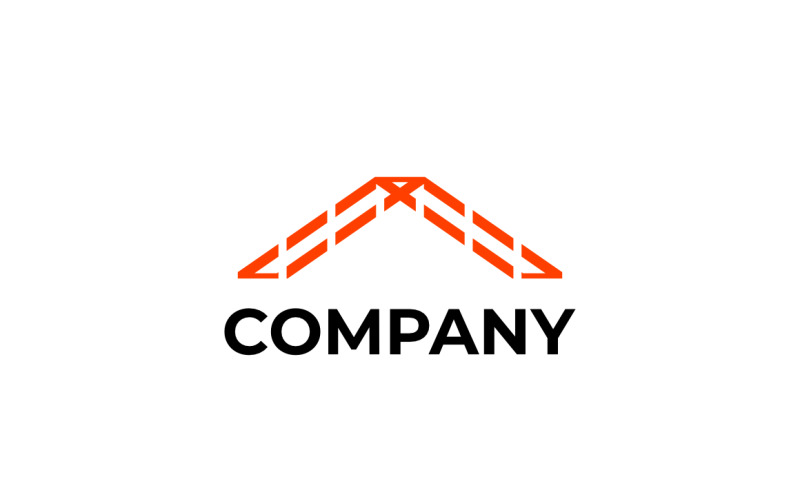 Lettre A Logo Construction De Toit