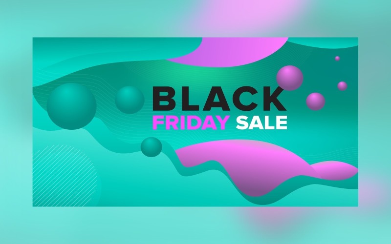 Modello di sfondo di colore di racconto creativo per banner di vendita del Black Friday