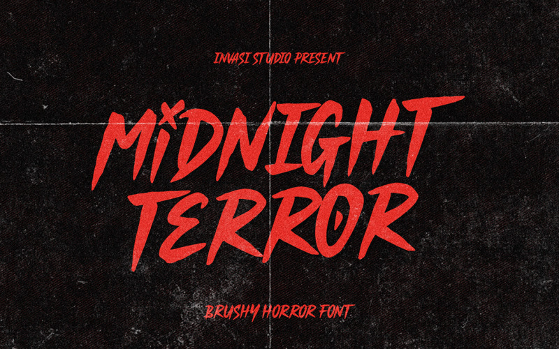 Midnight Terror - жахливий шрифт