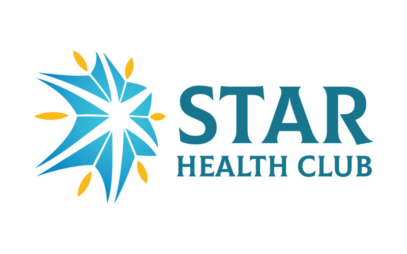 Plantilla de logotipo de Star Health Club
