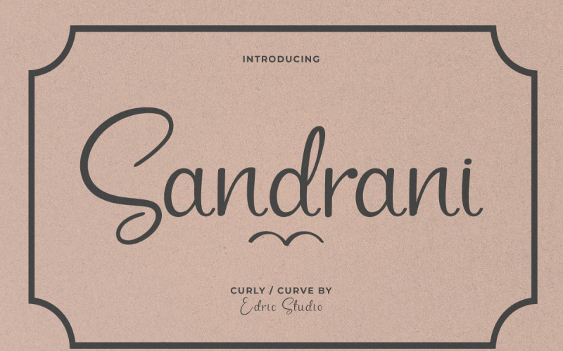 Sandrani Curly Handwriting Font