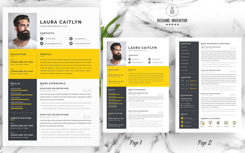 Laura / Professional Resume Template - TemplateMonster