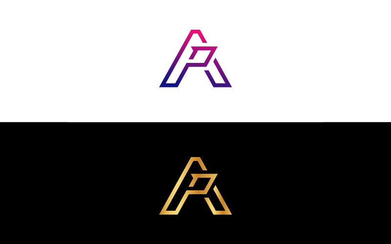 AP Letter Logo Design Vektor Sablon