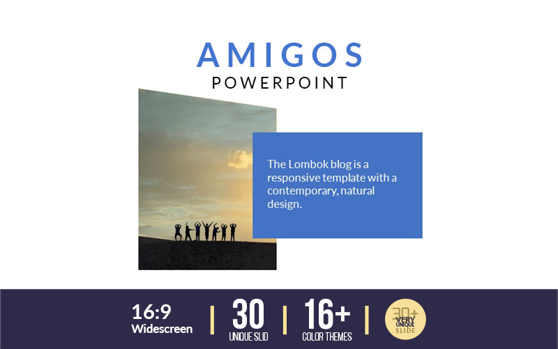 Infographie de présentation d'entreprise Amigos-PowerPoint