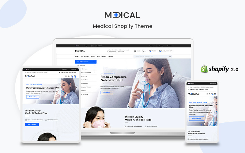 Medico - Il tema reattivo multiuso Shopify eCommerce