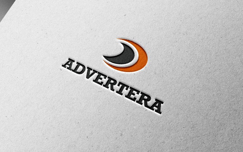 Modello di logo aziendale pubblicitario
