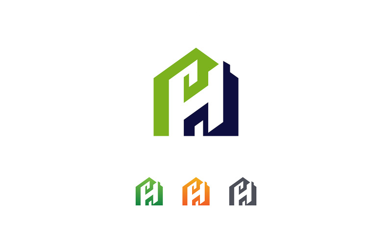 Modelo de vetor de design de logotipo de letra H