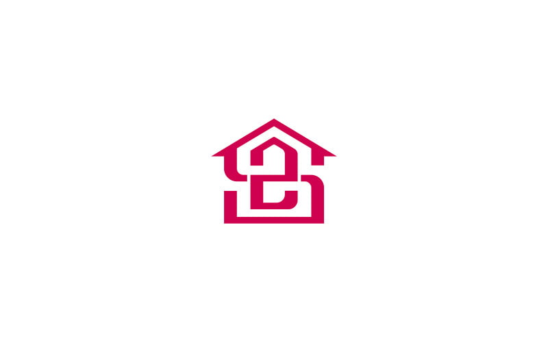 SZ Letter House Logo Design Vector Sablon