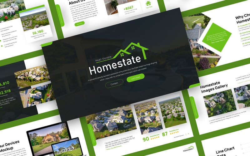 Homestate - Real Estate Google Slides Template