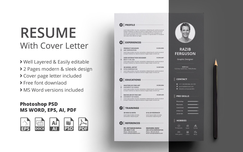 Job Mates - Modèle de CV de CV modifiable polyvalent