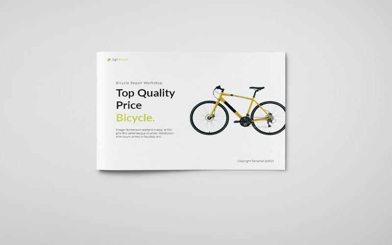 Plantilla A5 para folleto de bicicletas Sigil