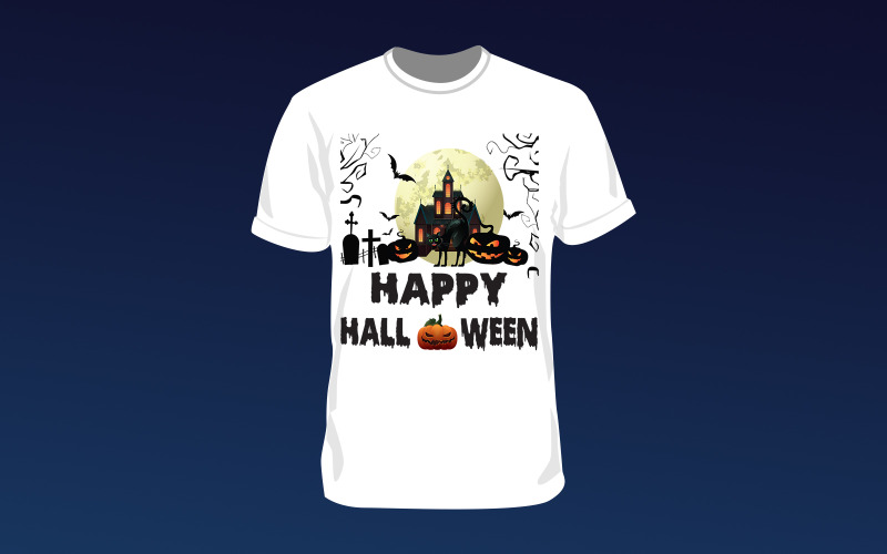 Веселий Хеллоуїн футболка дизайн