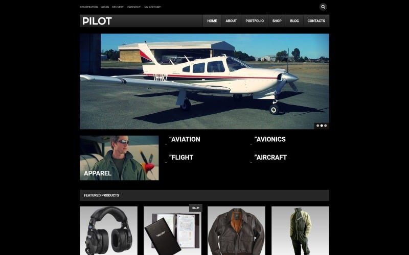 Безкоштовна тема WooCommerce Pilot Shop