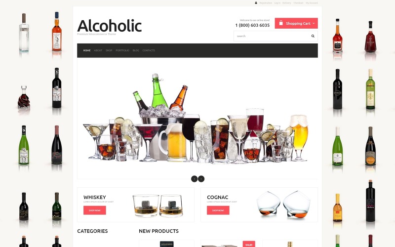 Darmowy motyw kawiarni i restauracji Responsive WooCommerce