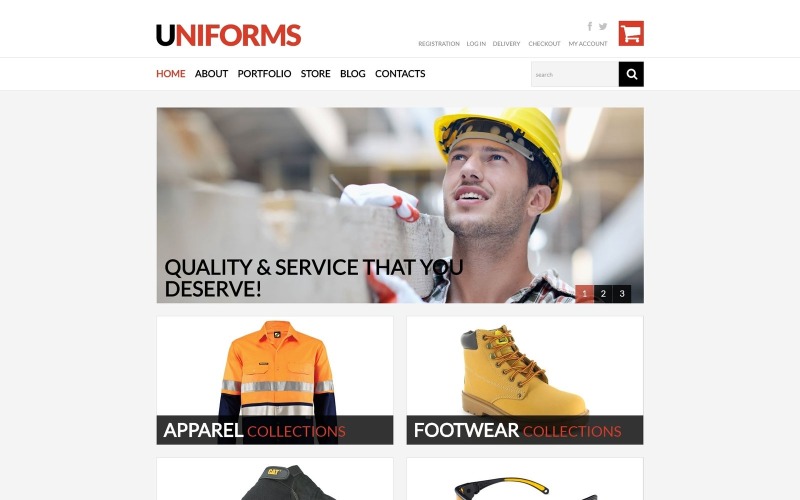 Ingyenes munkaruha WooCommerce téma