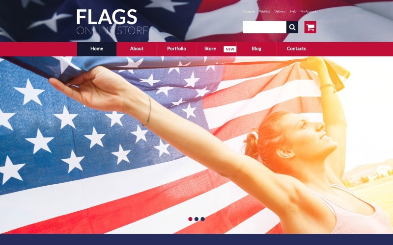 Бесплатная тема WooCommerce для магазина флагов