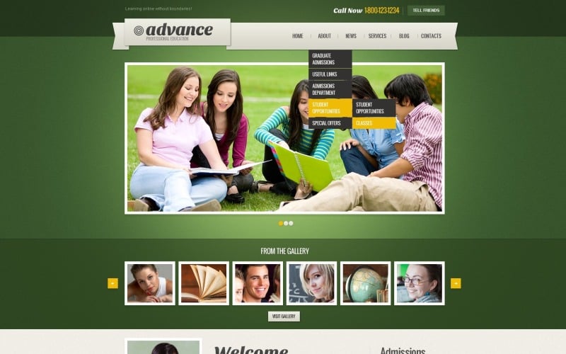 Безкоштовна тема для навчання та навчання WordPress