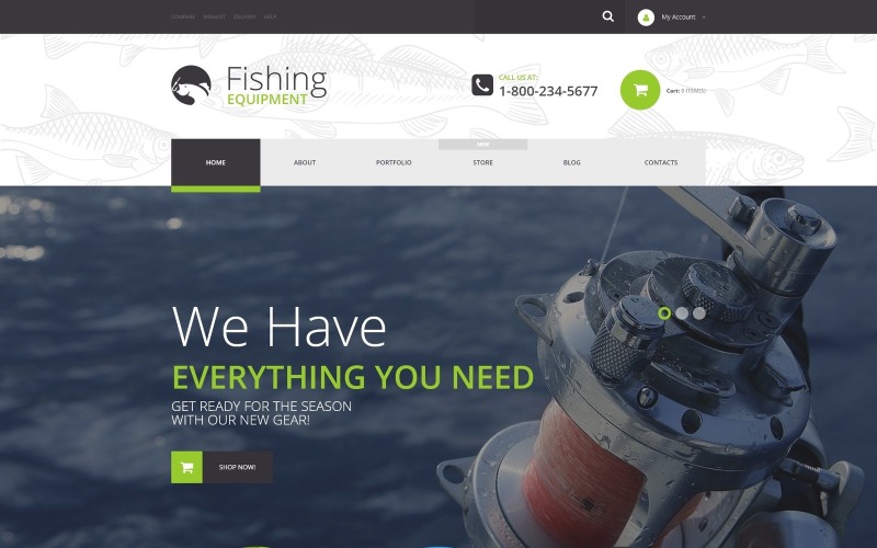 Безкоштовна тема WooCommerce Fishing Kit