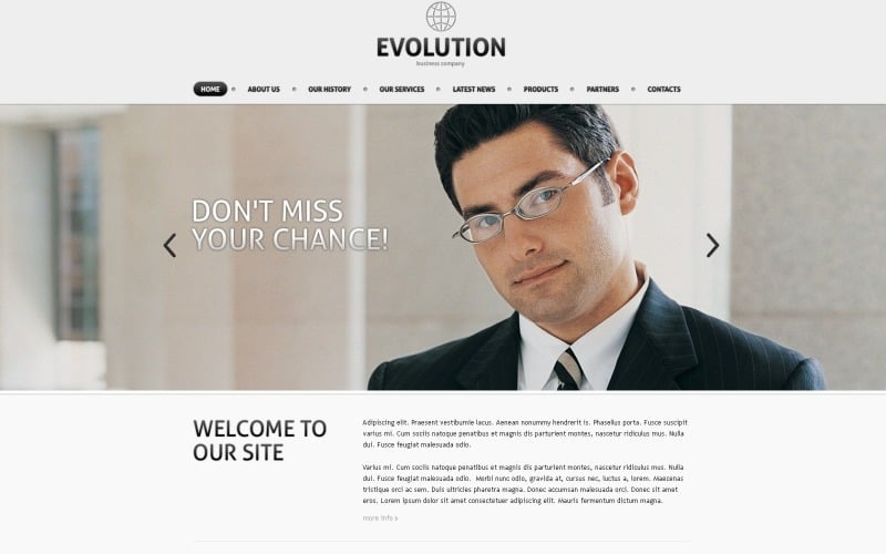 Free Business and Services WordPress CMS Responsive Template