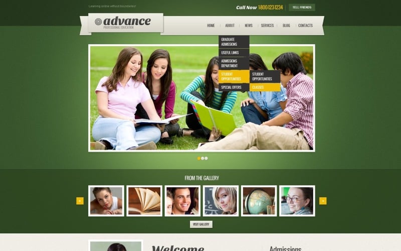 Free Education & Learning WordPress Website Theme