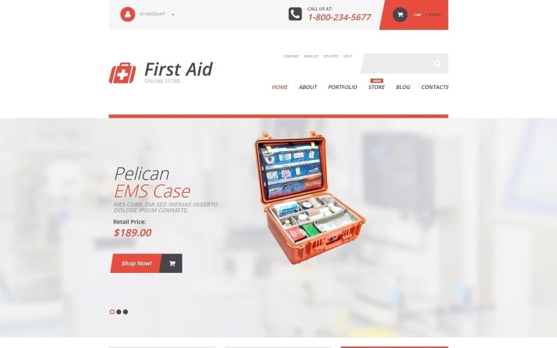 Free First Aid Supplies WooCommerce Theme