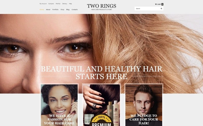 Free Two Rings WooCommerce Theme