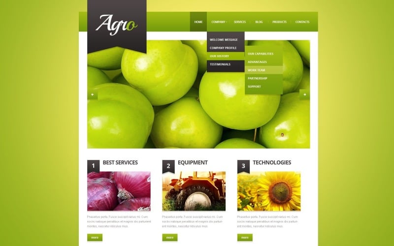 Gratis Agro Responsive WordPress-sjabloon