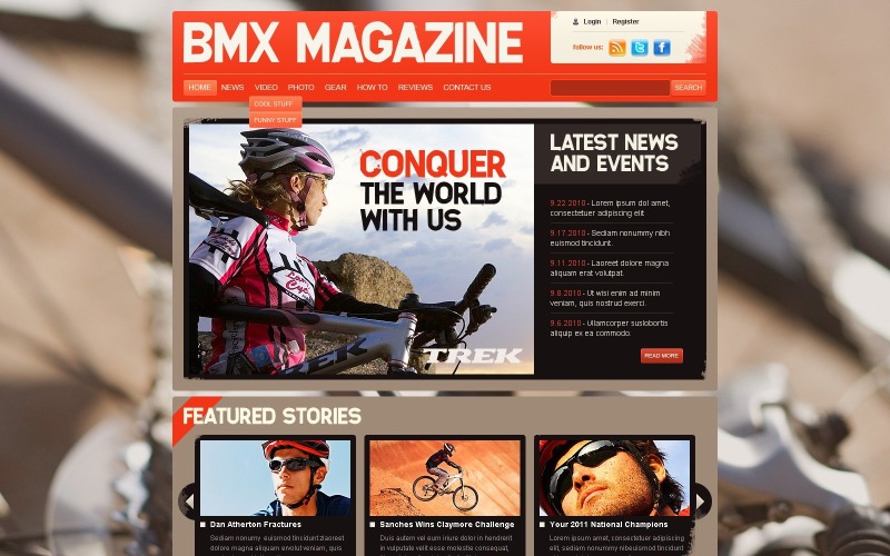 Ingyenes BMX reszponzív WordPress téma