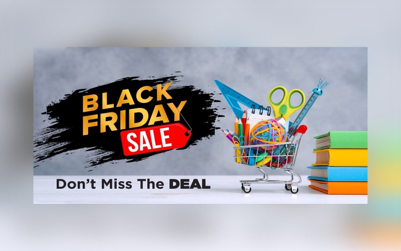 Black Friday Sale Banner For Limited Time Offer Background Design Template