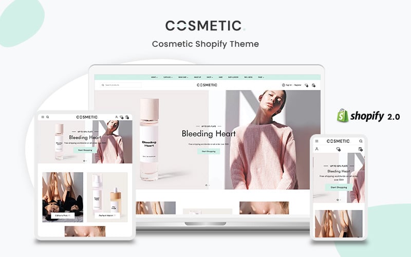Cosmética: el tema premium de Shopify de belleza y cosmética