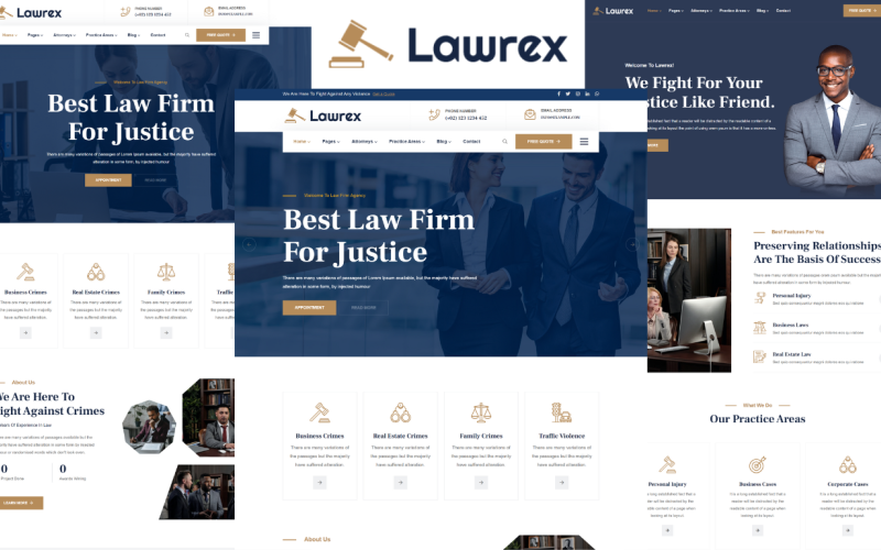 Lawrex - шаблон HTML5 для юристов и адвокатов