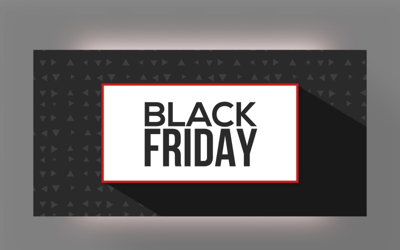 Black Friday-verkoopbanner met abstracte achtergrondontwerpsjabloon
