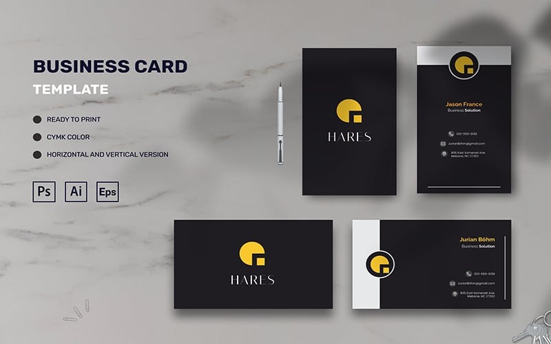 Nyúl - Névjegykártya sablon