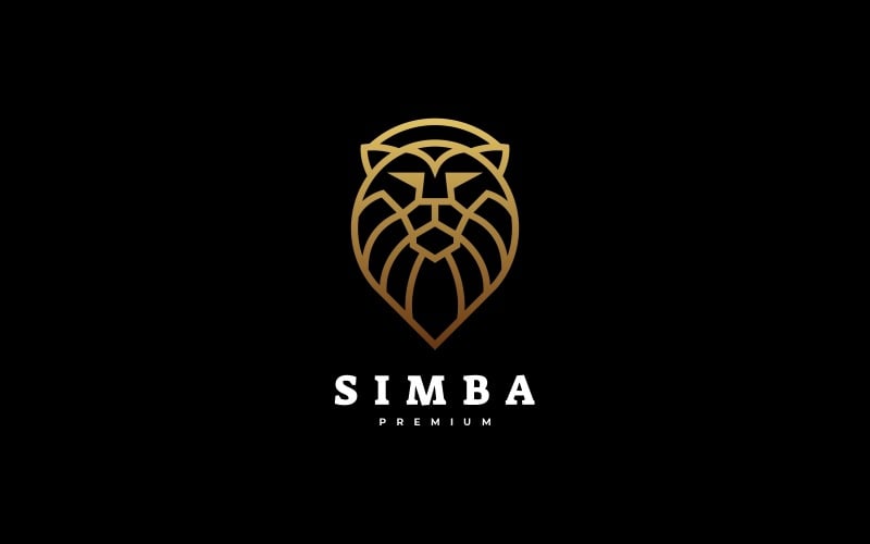 Simba Line Simba Line Luxury Logo Template #206280 - TemplateMonster