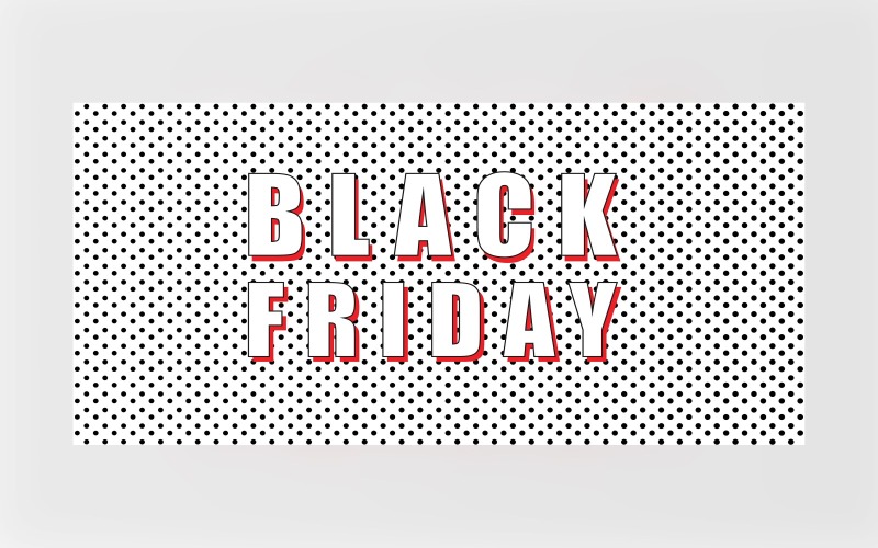 Kreativ für Black Friday Sale Banner auf schwarz-weißem Hintergrund-Design