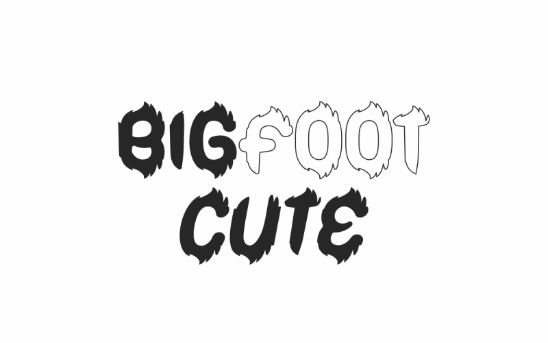 Bigfoot Cute Flame Display Font