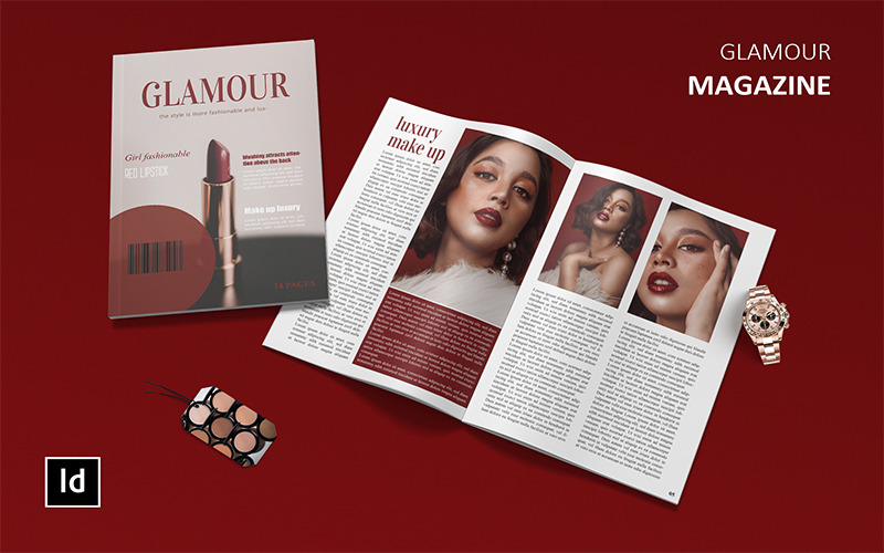 Glamour - šablona časopisu