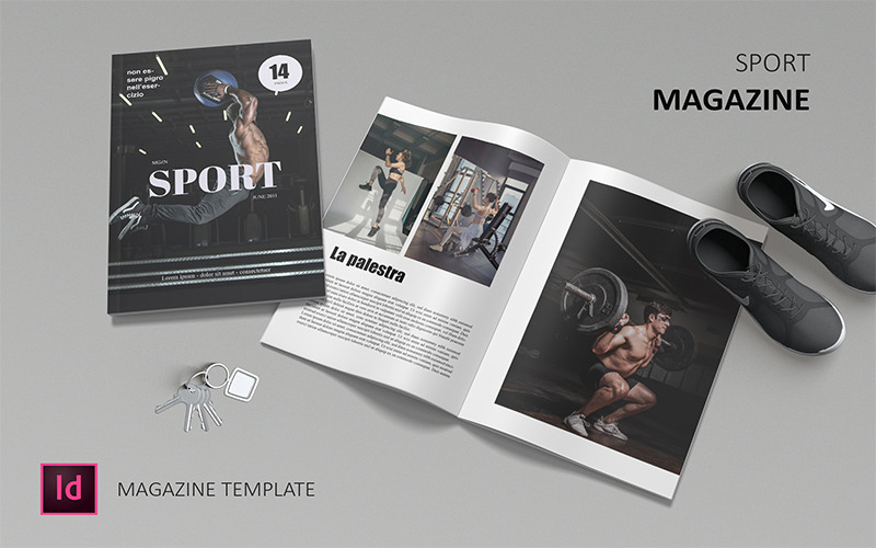 Sport - Tijdschriftsjabloon