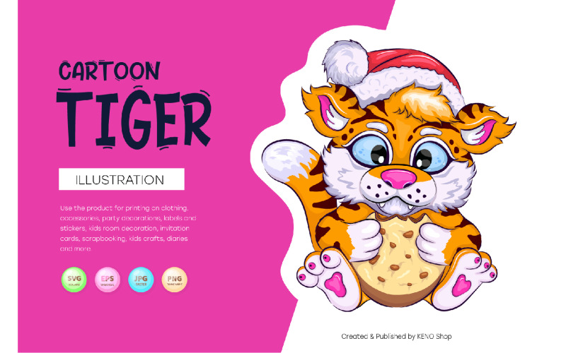 Cartoon Tiger 2022 VECTOR