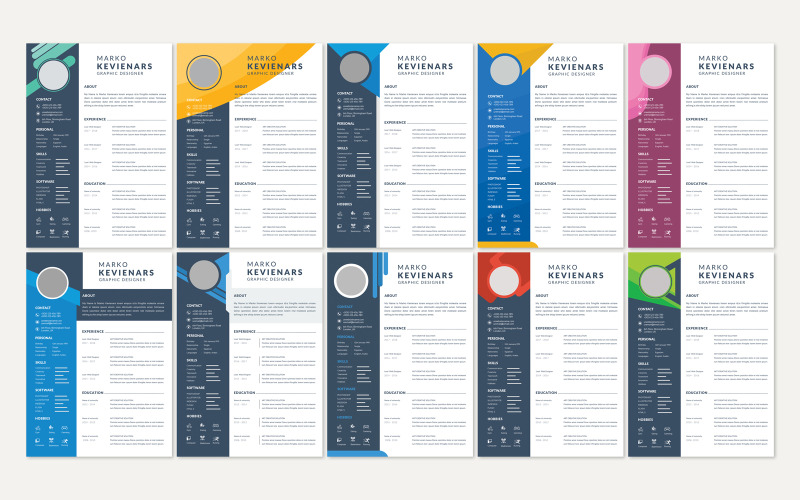 Grafisch ontwerper CV-pakket